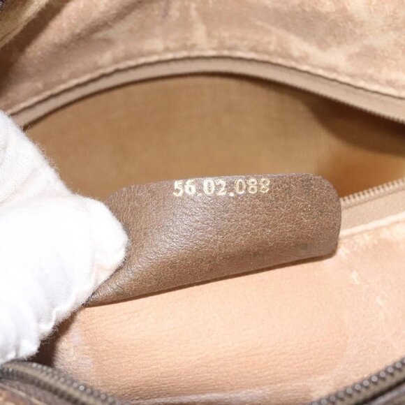 GUCCI GG Supreme Web Sherry Line Shoulder Bag PVC Leather Beige Red Auth - Picture 14 of 16